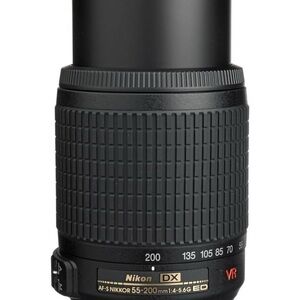 Nikon Black Telephoto Zoom Lens 55-200mm